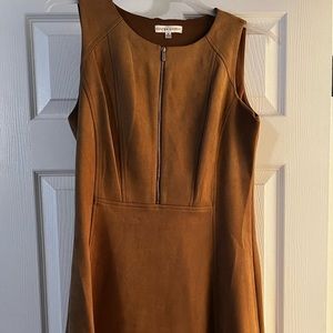 Brown Sandra Darren (Belk) Size 8 Zip-Top Dress